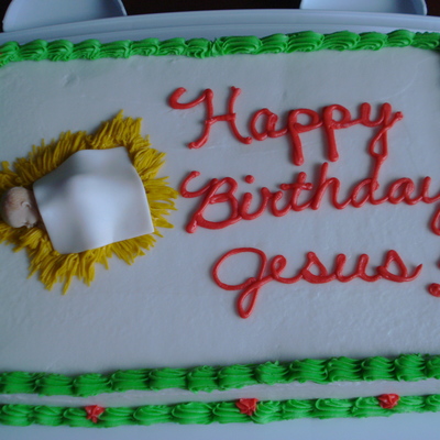 Happy Birthday Jesus Cake