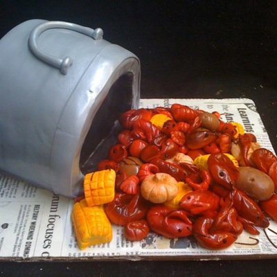 Crawfish Pot And Crawfish