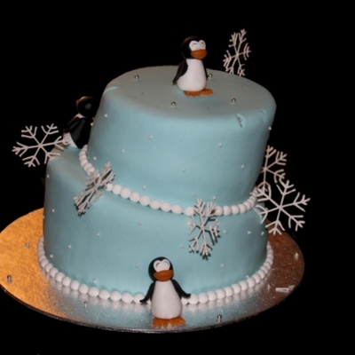 Penguin Winter Cake