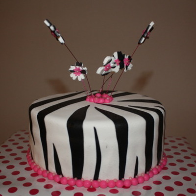 Zebra With Pink
