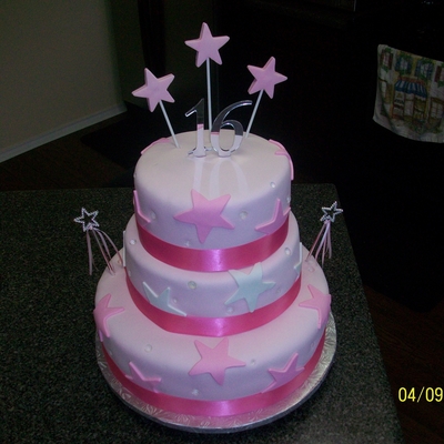 Sweet Sixteen Birthday Cake