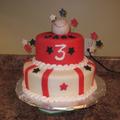 Cincinnati Red Inspired Cake