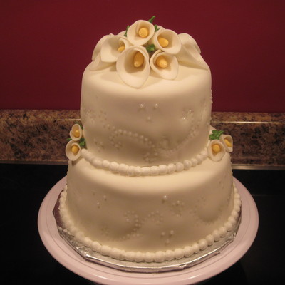 Mini Calla Lilli Wedding Cake