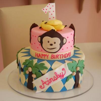 Monkey Birthday Cake!