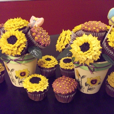 Sunflower Cupcake Bouquet