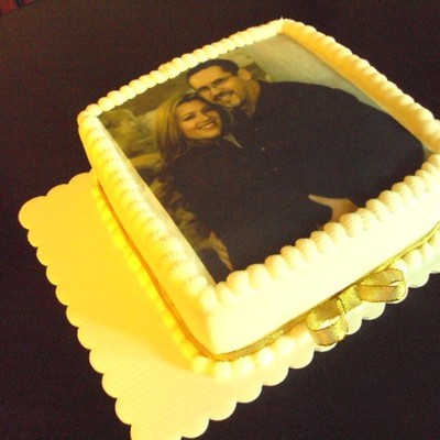 Anniversary Cake With Edible Image