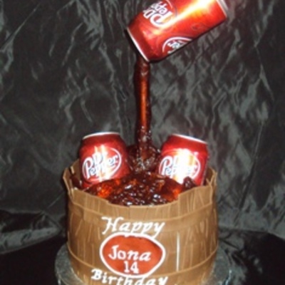Dr Pepper Barrel Cake