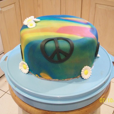 Tie-Dyed Cake