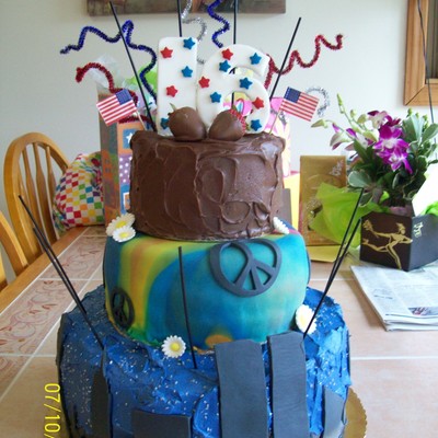 Sweet 16 3 Tier Cake