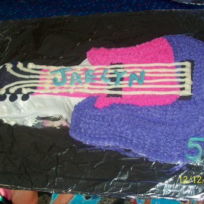 Pink Guitar Cake
