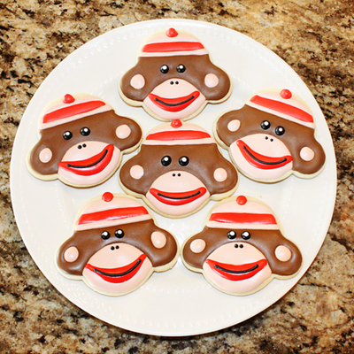 Sock Monkey Cookies