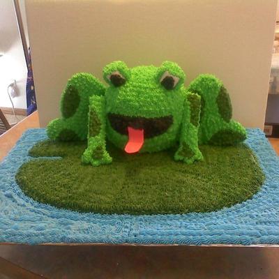Frog Cake On Lily Pad