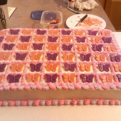 Butterfly Baby Shower Cake