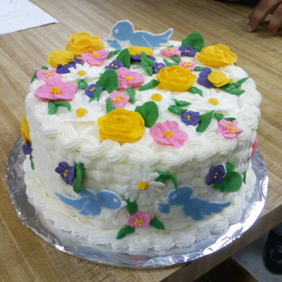 Bird And Flower Basket Weave