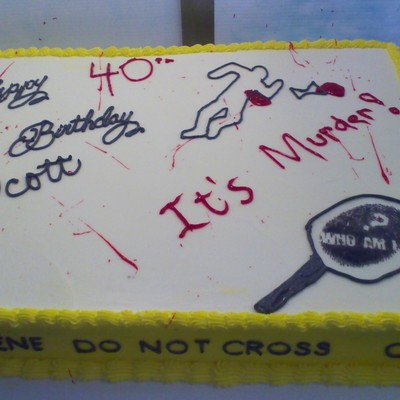 Murder Mystery Cake