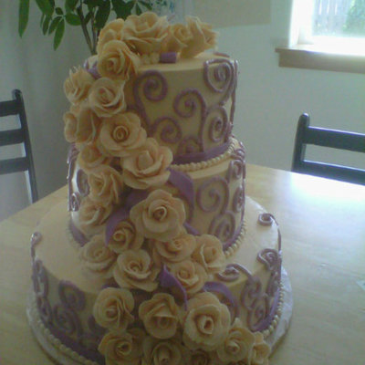 Ivory With Lavender Wedding