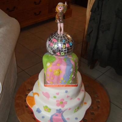 Disco Birthday Cake