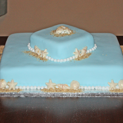 Beach Retirement Cake