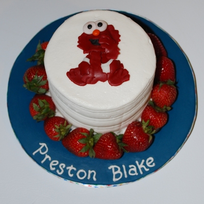 Baby Elmo Smash Cake
