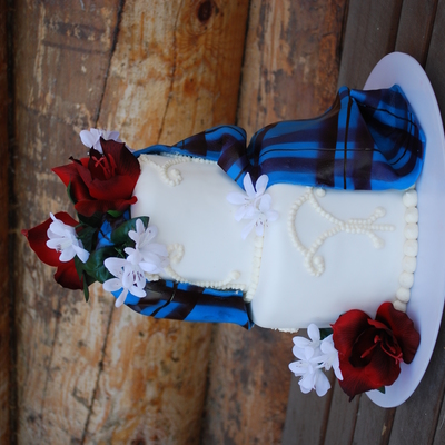 Elliot Tartan Wedding Cake