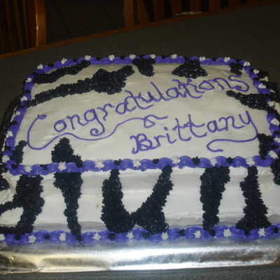 Graduation Zebra Stripes