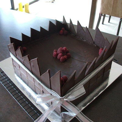 Chocolate Raspberry Mud Cake