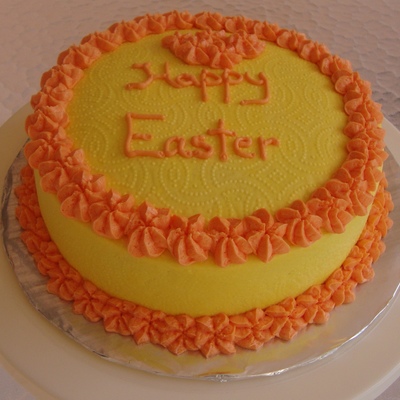 Orange And Yellow Easter Cake