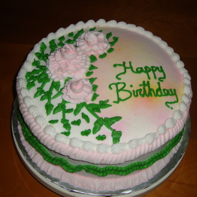 Carnation Birthday Cake