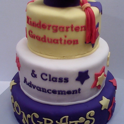Church Kindergarten Graduation Cake