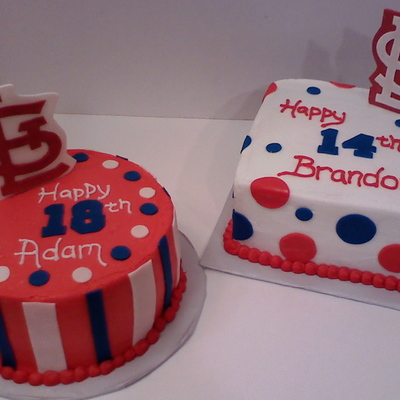 St. Louis Cardinals Birthday Cakes
