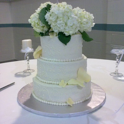 Buttercream With Fondant Butterflies