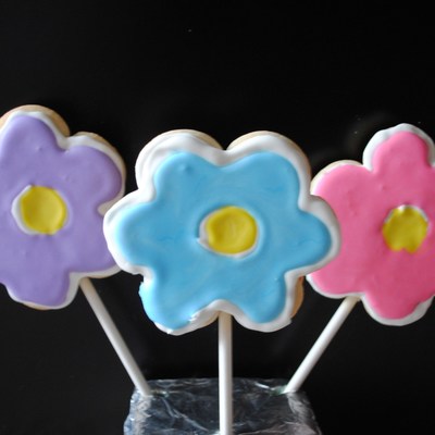 Flower Cookie Pops