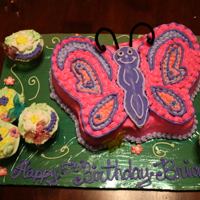 Butterfly Birthday Cake