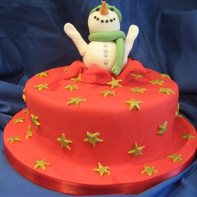 Snowman Cake