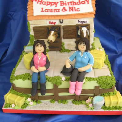 Horse Ridding School Cake