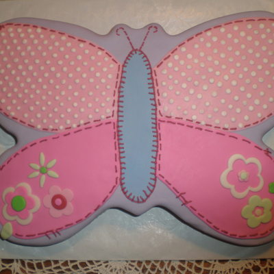 Butterfly Baby Shower Cake