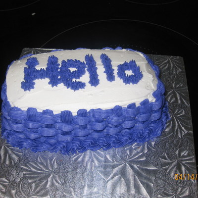 Practice Basketweave Mini Cake