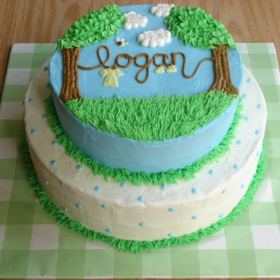 Clothesline Babyshower Cake