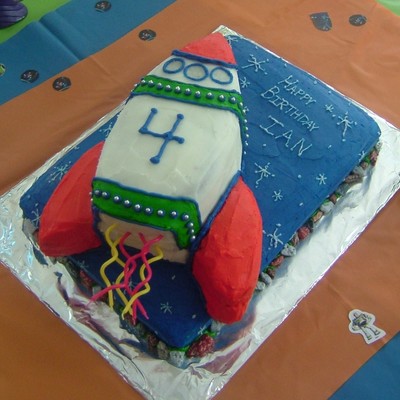 Rocket Ship Cake