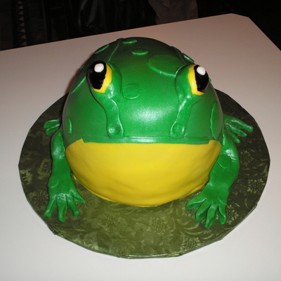 Frog Cake For My Nephew's 5Th Birthday