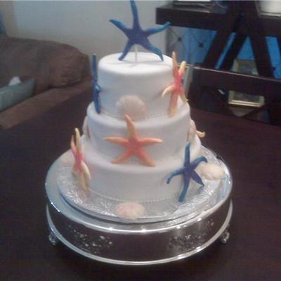 Starfish Wedding Cake