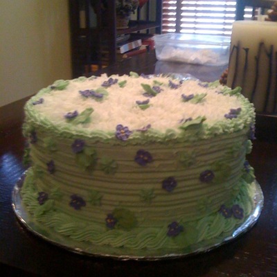 Violets Birthday Cake