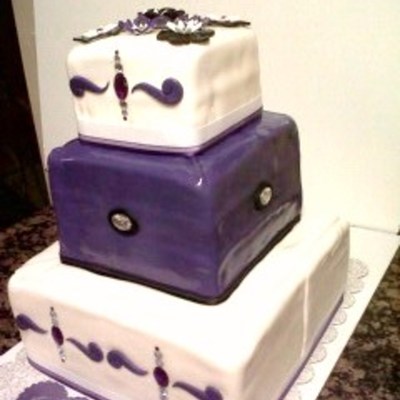 Purple, Black & White