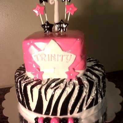 Pink & Black Zebra