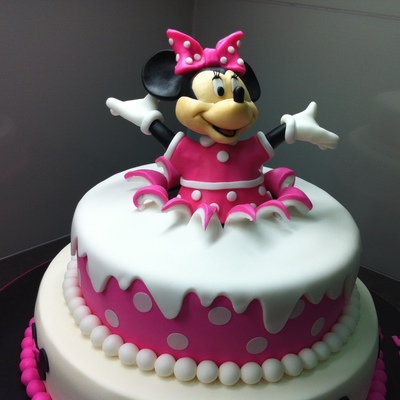 Birthday Surprise Minnie Mouse Birthday Cake