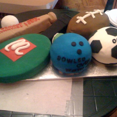 Sports Balls Cake