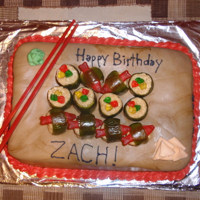 Sushi Birthday Cake