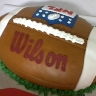 My 1St Football Cake