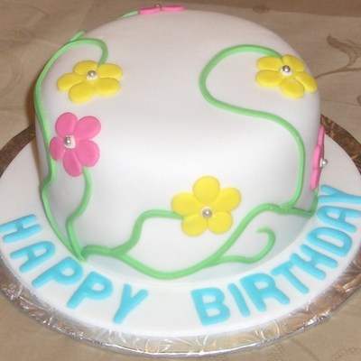 Flower Birthday Cake