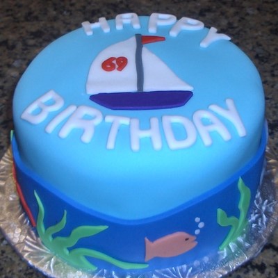 Sailboat Birthday Cake